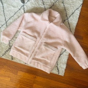 MUMU Pink fuzzy jacket